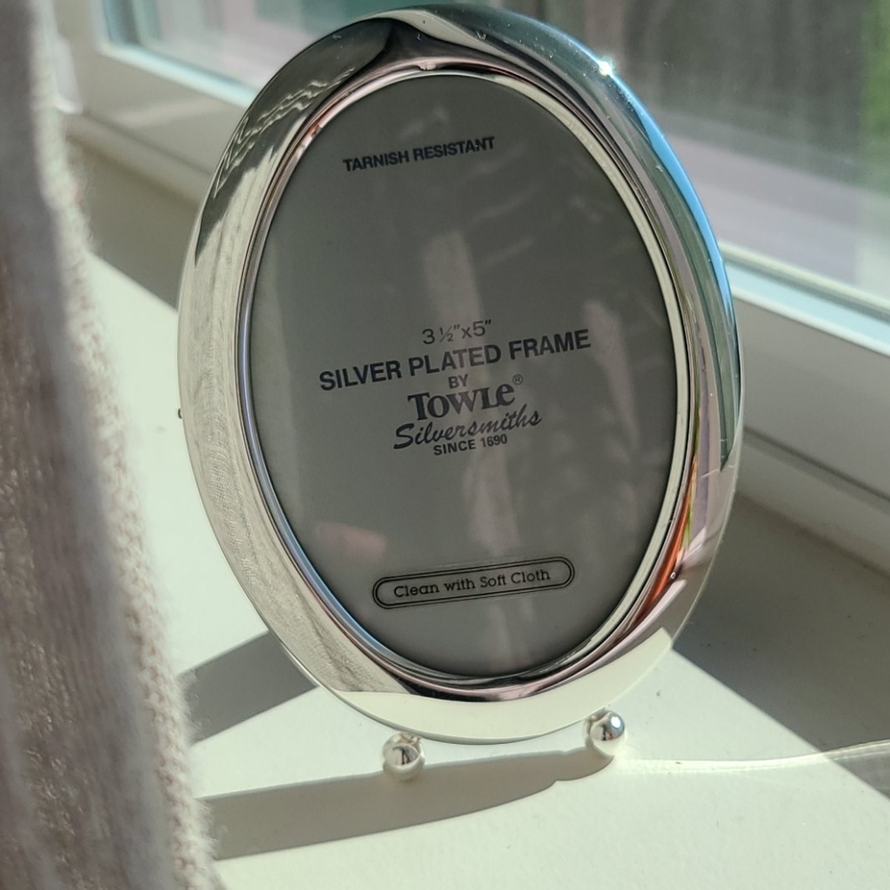Oval Silver Plated Frame by Towle Silversmiths